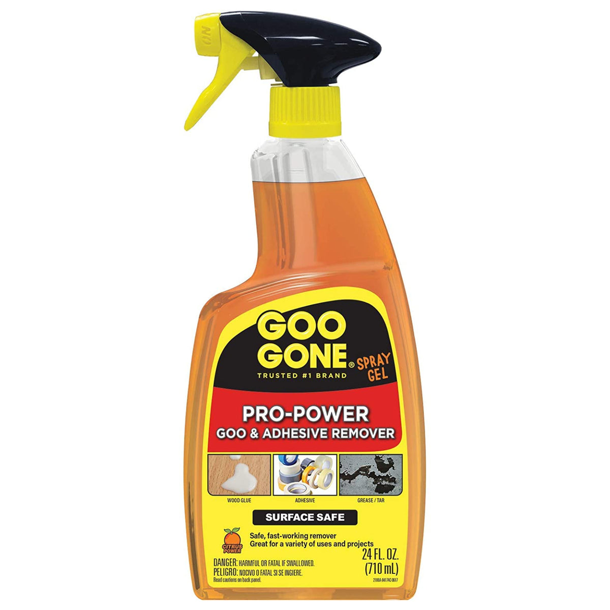 Goo Gone 2080A Pro-Power Goo & Adhesive Remover Spray Gel, 24 Oz