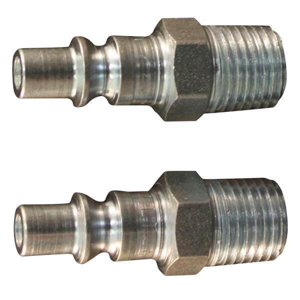 Milton S-777 Male A Style Plugs, 1/4" NPT, 2-Pack