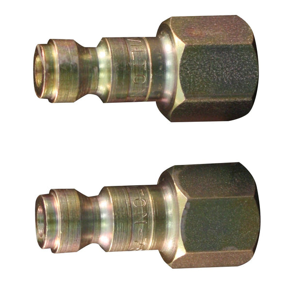 Milton S-784 Female T Style Plugs, 1/4" NPT, 2-Pack