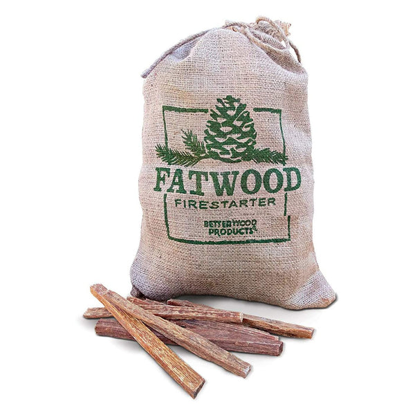 Better Wood Products 09940 Fatwood Firestarter Burlap Bag, 4 Lb