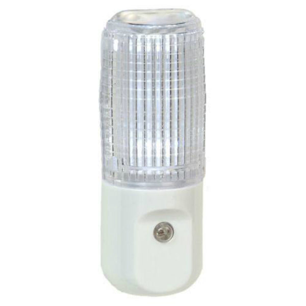 AmerTac 71107CC Amerelle Cylinder LED Bulb Night Light, White, 60 Hz, 120V