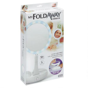 My Fold-Away 1713 Double Sided LED Light Distortion-Free Mirror, As Seen On TV