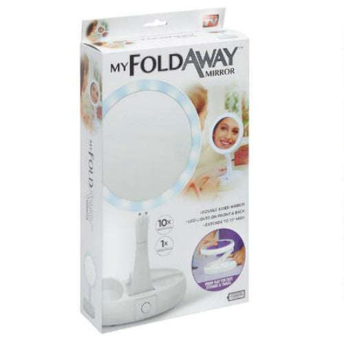 My Fold-Away 1713 Double Sided LED Light Distortion-Free Mirror, As Seen On TV