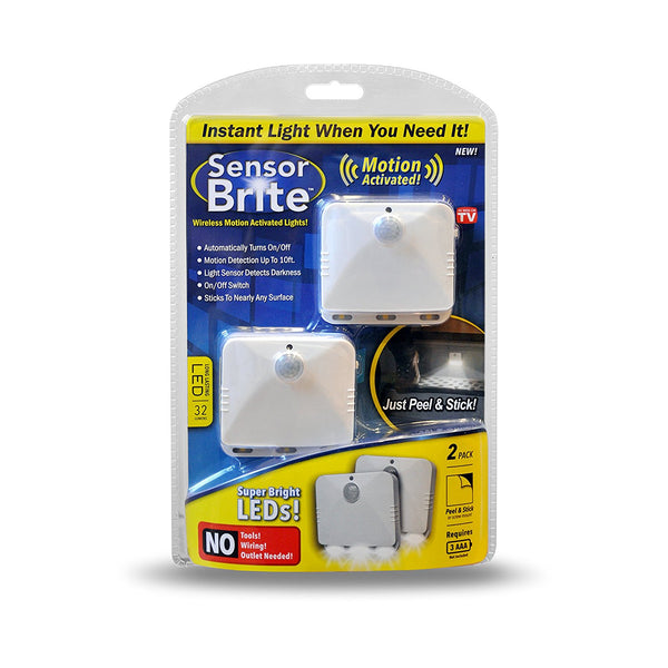 Sensor Brite SBL-MC6 Wireless Motion-Activated LED Lights, 2-Pack, As Seen on TV