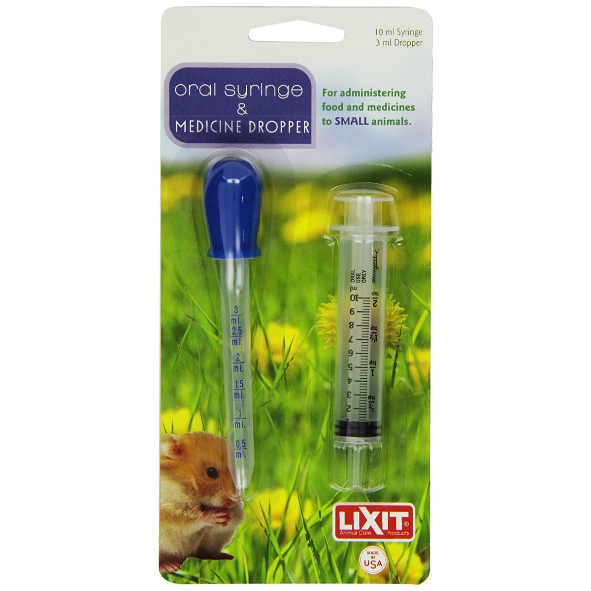Lixit 30-0488-036 Pet Medicine 3-mL Dropper & 10-mL Syringe Combo