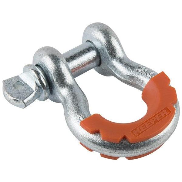 Keeper KWA14618 Bow Shackle with Molded Isolator, 4-1/2 Ton, 3/4"