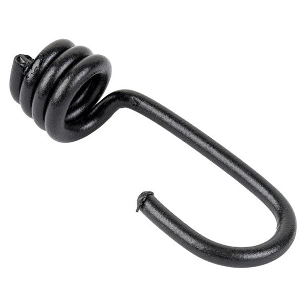 Keeper 06457 Vinyl Coated Bungee Cord Hooks, Black, 4-Pack
