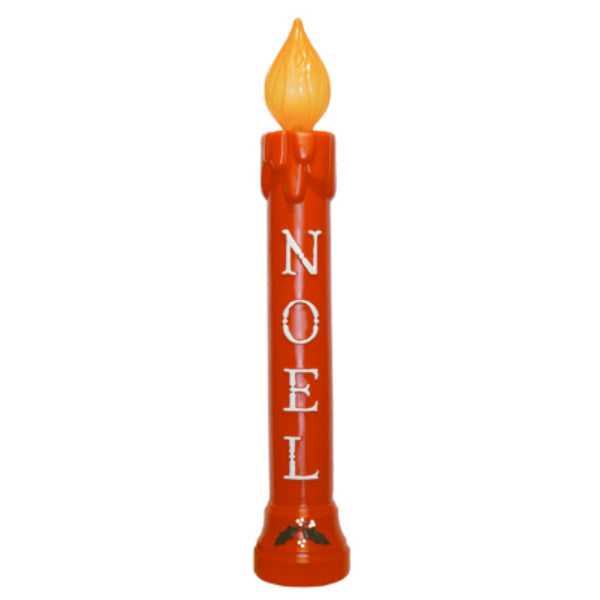 Union 77330 Lighted Noel Candle Statue, Red, 39"