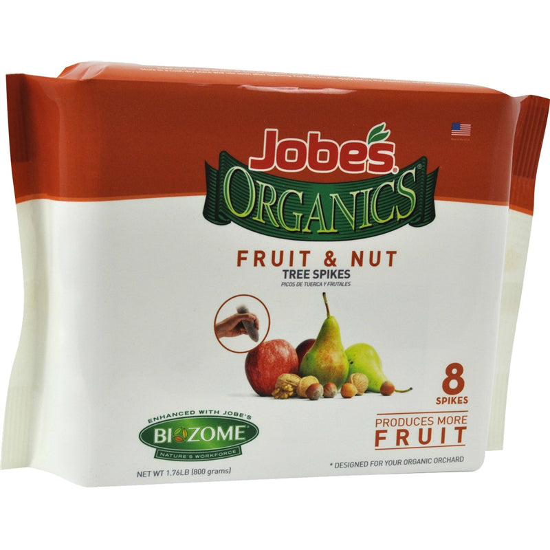 Jobe’s Organics 01213 Spikes for Fruit & Nut Trees, 8-Spikes