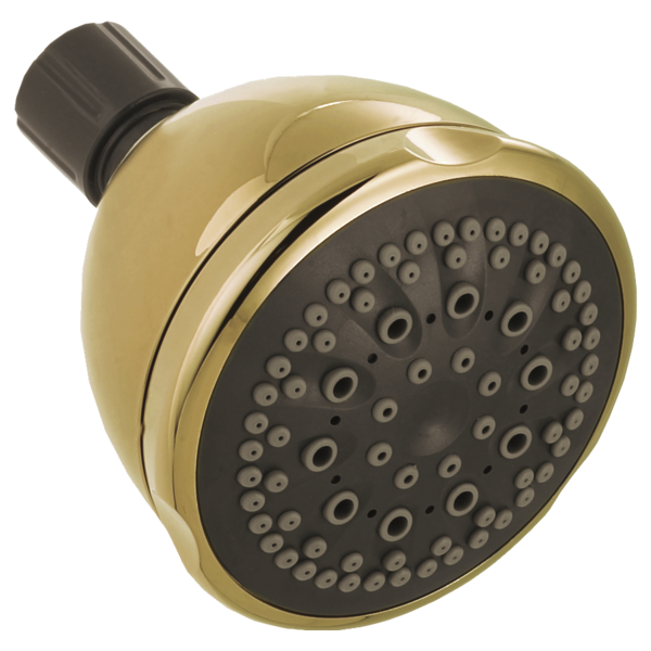 Peerless 76574CPB Shower Head with 5-Spray Setting, Polished Brass