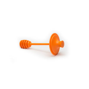 Jarware 82623 Honey Dipper Lid for Mouth Mason Jars, Orange