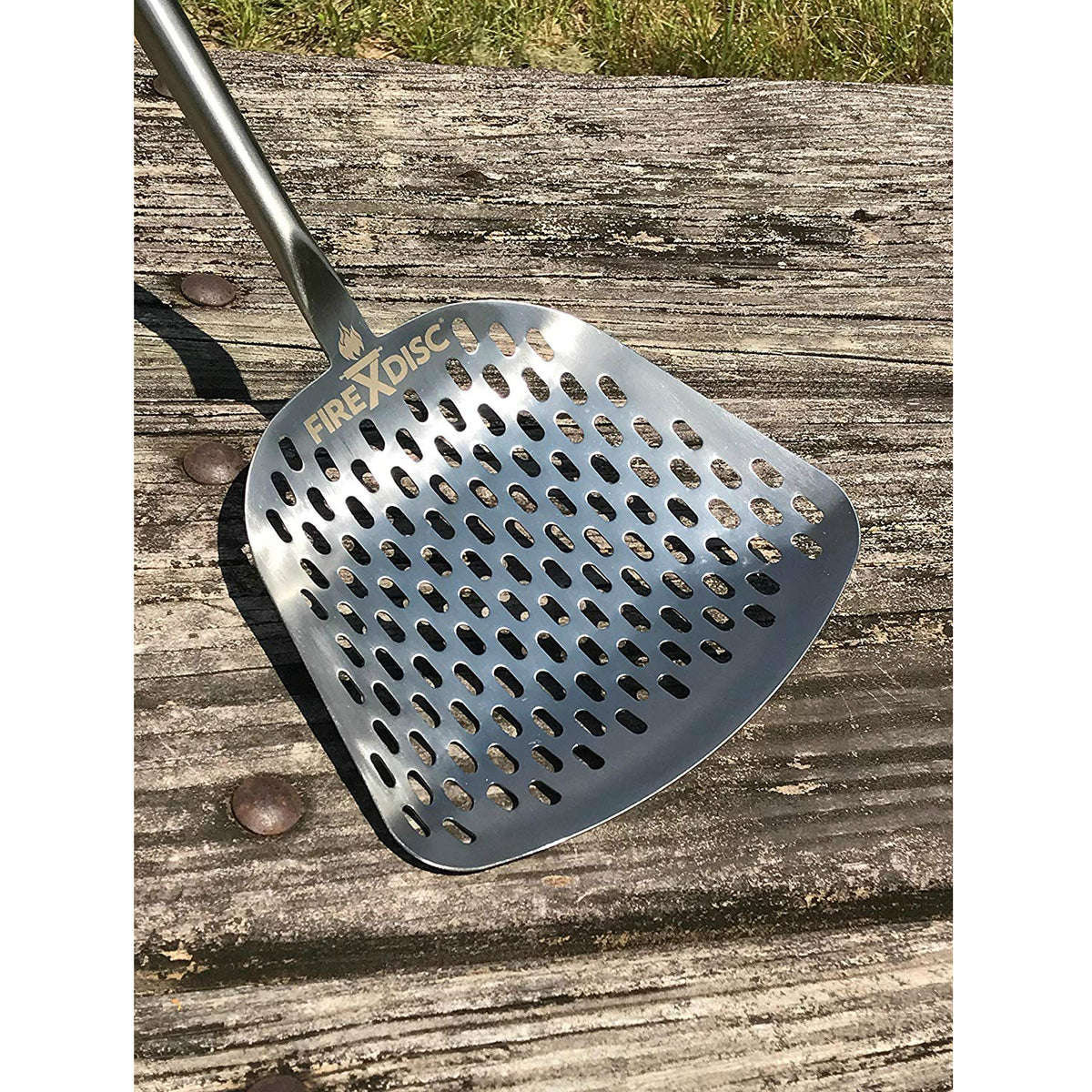 FireDisc TCGSKM Ultimate Frying Weapon Spatula, Stainless-Steel, 22"