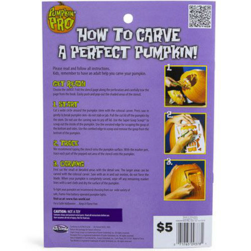Fun World 94689 Halloween Pumpkin Pro Colossal Carving Kit, Assorted, 10-Piece