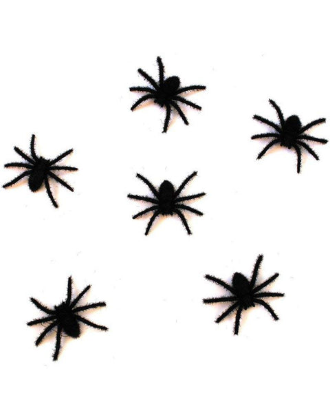 Fun World 91074K Halloween Mini Hairy Spider, Black