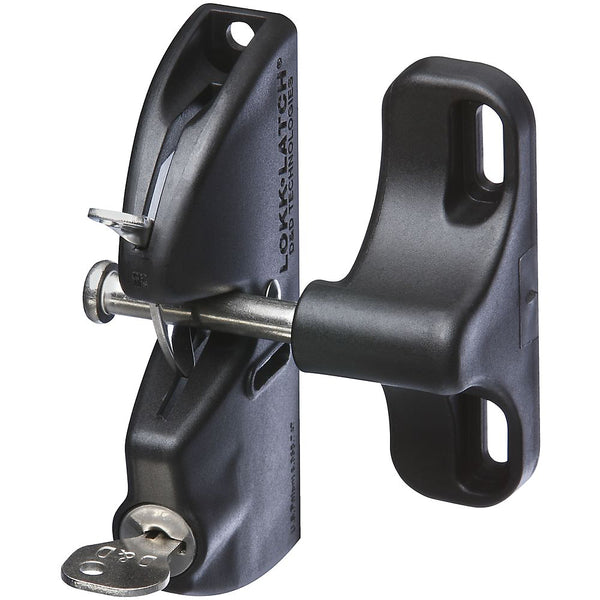 National Hardware N346-201 Glass Fiber Engineered Polymer LokkLatch, Black, 4-9/16"