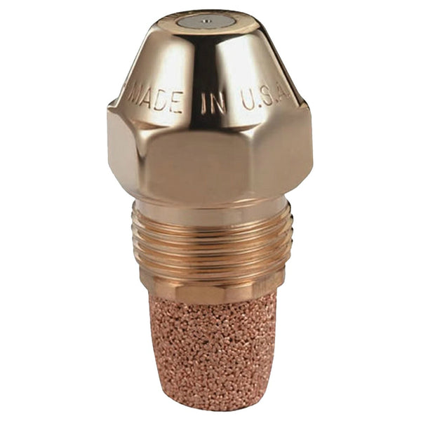 Delavan NOZ50-80A Brass Oil Burner Nozzle w/ Sintered Filter, 80° Spray, 2.5 GPH