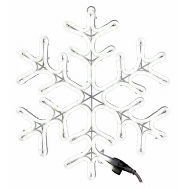 Holiday Wonderland DSN-XM-CH0031 Neon Flex Snowflake, Pure White, 18 Inch