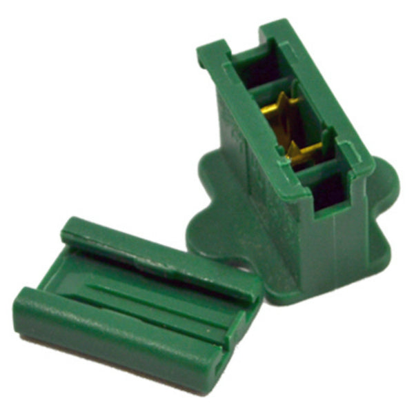 Holiday Bright ZPLG-I Inline Slide Plug for SPT1 & 18 AWG Cord, Green, 25-Pack