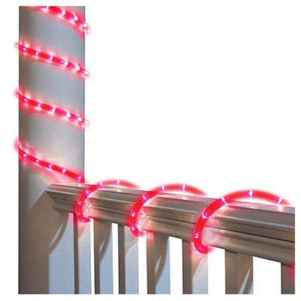 Holiday Wonderland 55044-88 Rope LED Light Set w/ 70 Red LED, 1.54" Spacing, 9 Feet