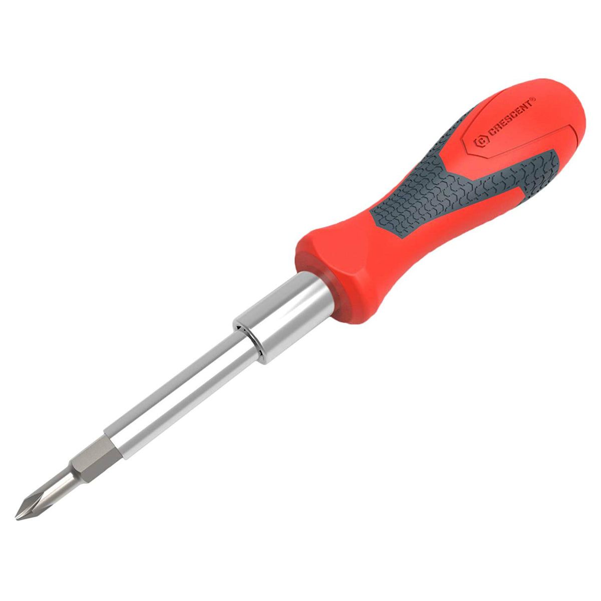 Crescent CMBD1 Quick Convert T-Handle Dual Material Bit Driver, Red