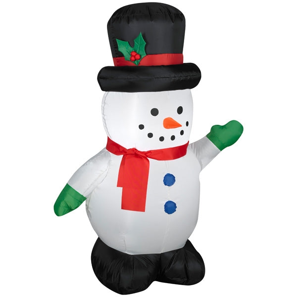 Gemmy 87645 Christmas Airblown Inflatable Snowman, 4'
