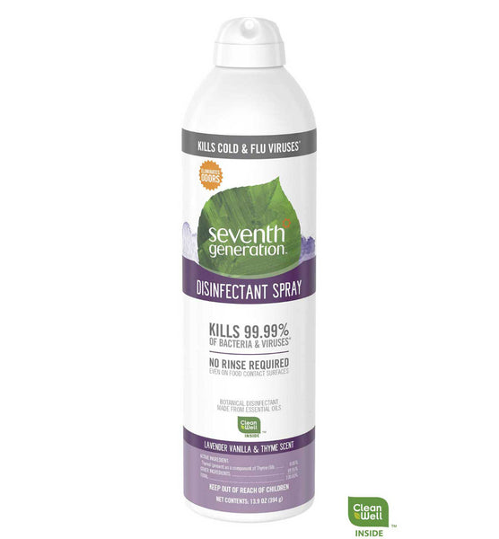 Seventh Generation 67236876 Disinfecting Multi-Surface Spray, Lavender, 13.9 Oz