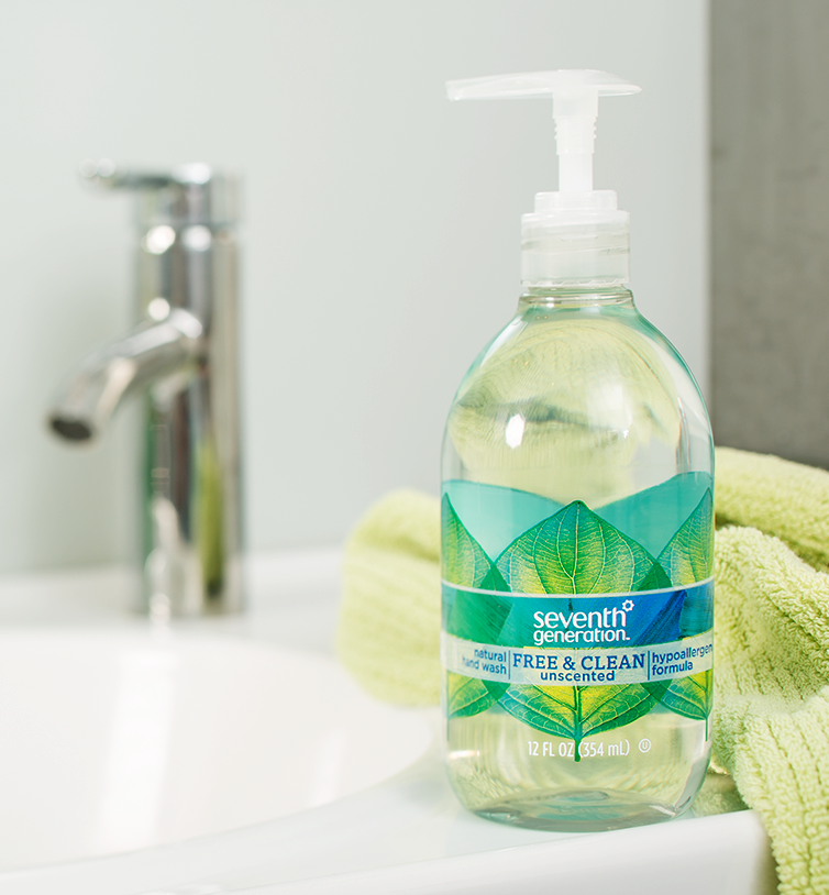 Seventh Generation 67232151 Free & Clean Unscented Hand Wash, 12 Oz