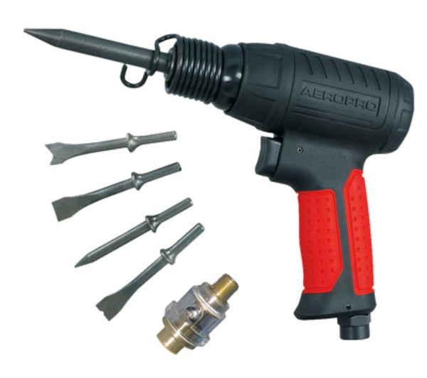 Master Mechanic 1202S1116 Air Hammer with 4 Chisels, 2.8 CFM @ 90 PSI
