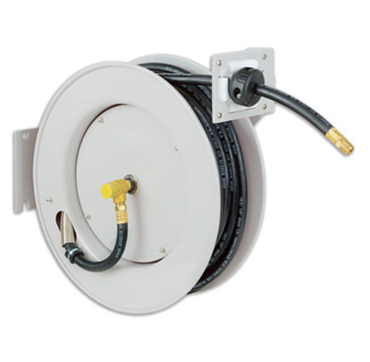 Master Mechanic AR801 Air Hose Reel with Steel Bracket, Rubber, 3/8" x 50'