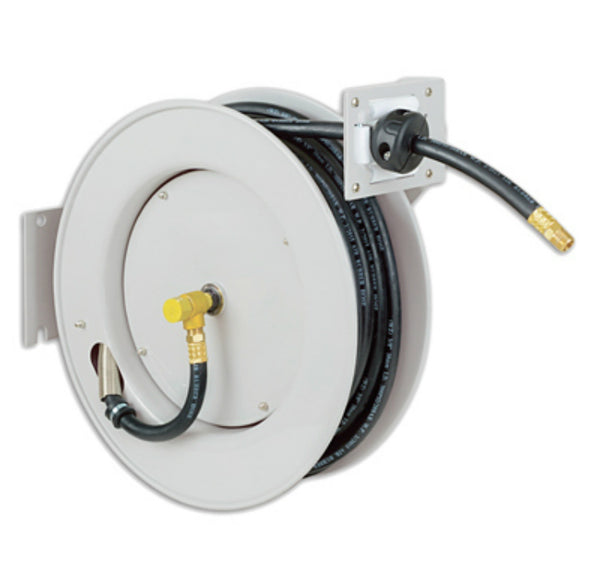 Master Mechanic AR801 Air Hose Reel with Steel Bracket, Rubber, 3/8" x 50'