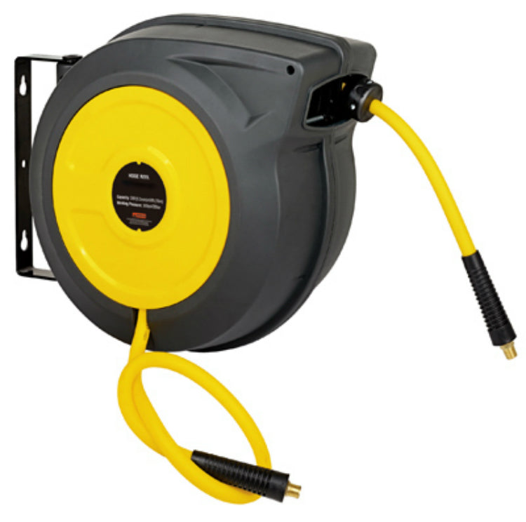 Master Mechanic 27827153 Hybrid Poly Hose Reel with Plastic Housing, 3/8" x 50'