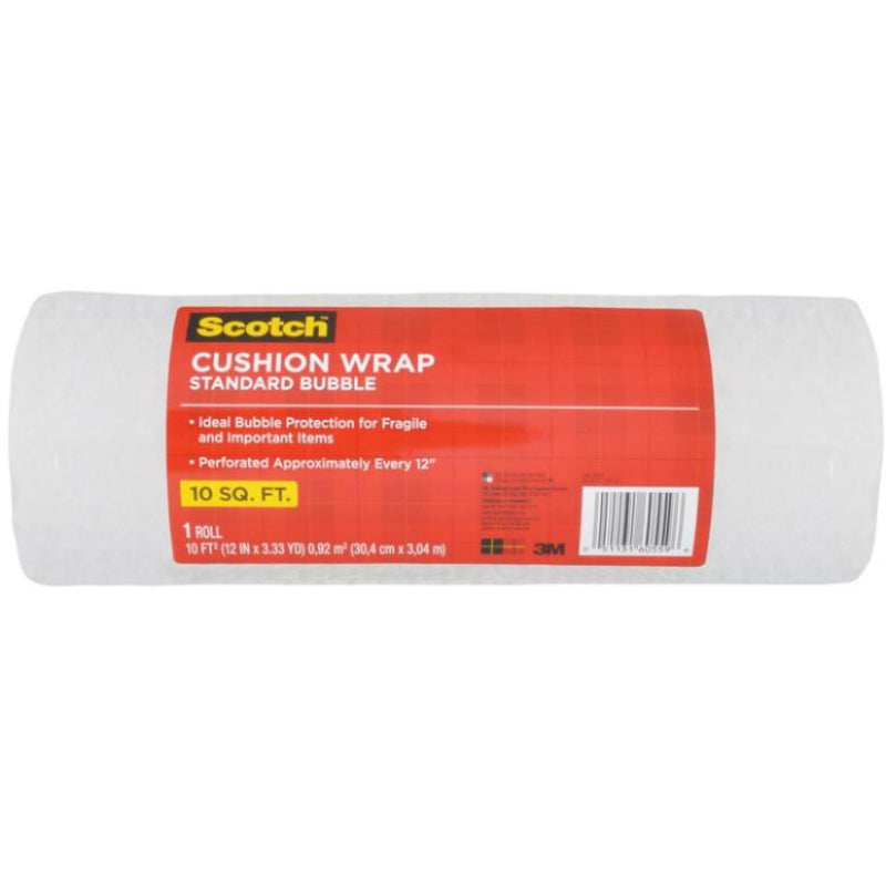 Scotch 7920-ESF Standard Bubble Cushion Wrap, Nylon, 12" x 10'