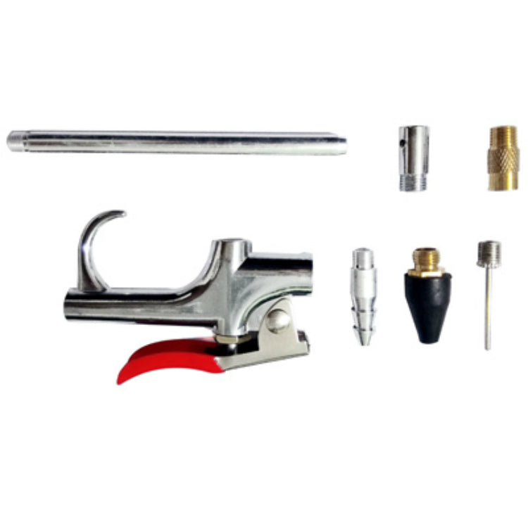 Master Mechanic 1204S2427 Blow Gun Kit with 6 Tips, 7 Piece