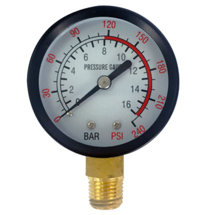 Master Mechanic 1203S497 Pressure Gauge with 0-300 PSI Gauge, 1/4" NPT