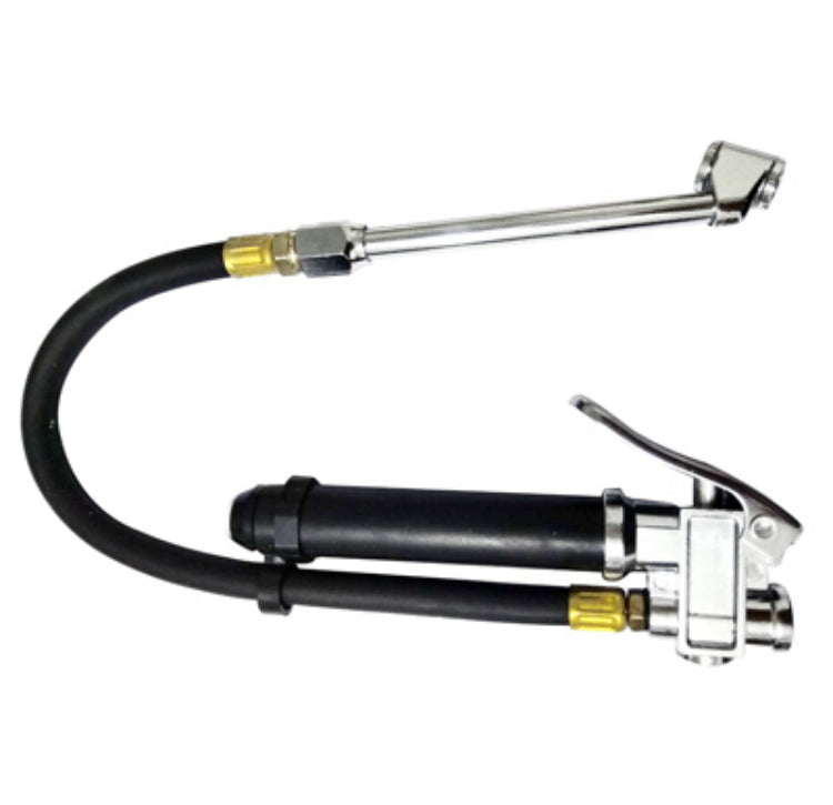 Master Mechanic 1204S237 Dual Foot Inflator & Gauge w/ 12" Hose, 10 To 120 PSI
