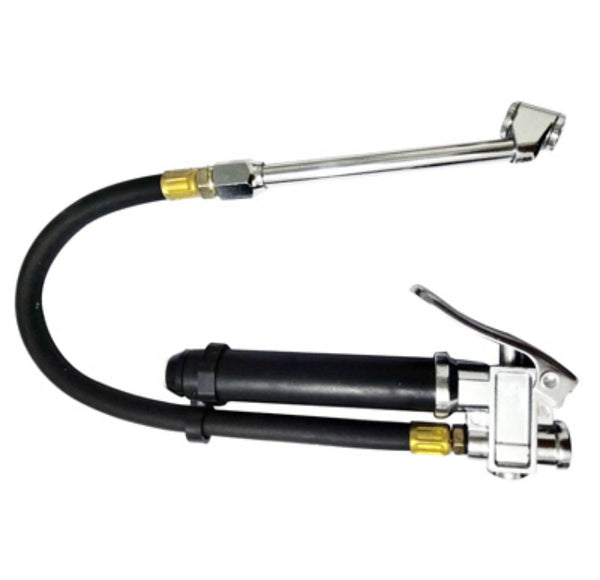 Master Mechanic 1204S237 Dual Foot Inflator & Gauge w/ 12" Hose, 10 To 120 PSI