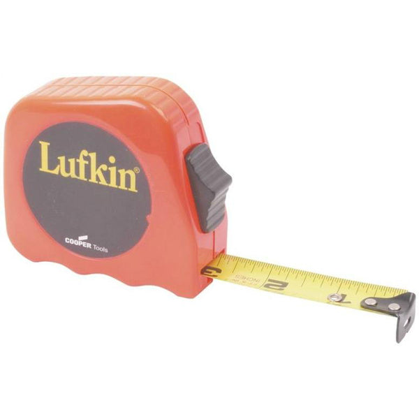 Lufkin L610N High-Viz Orange Measuring Tape, 1/2" x 10'