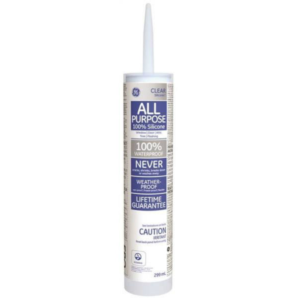 GE® SE1184 Silicone I All Purpose Caulk, Clear, 10.1 Oz