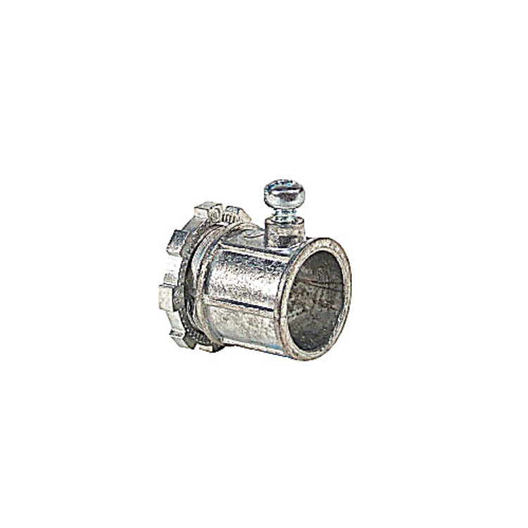 Iberville 5008M2 Non-Insulated EMT Set Screw Connector, Zinc Alloy, 1"