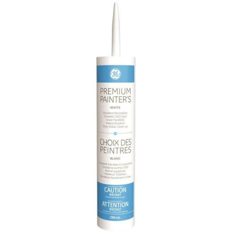 GE® GE5091C Premium Painters General-Purpose Caulk, White, 10.1 Oz