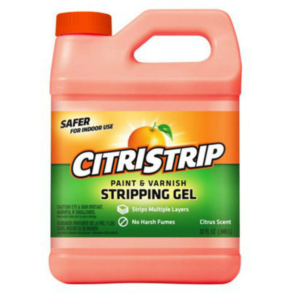 Citristrip QCG731 Paint & Varnish Stripping Gel, Citrus, 1 Qt