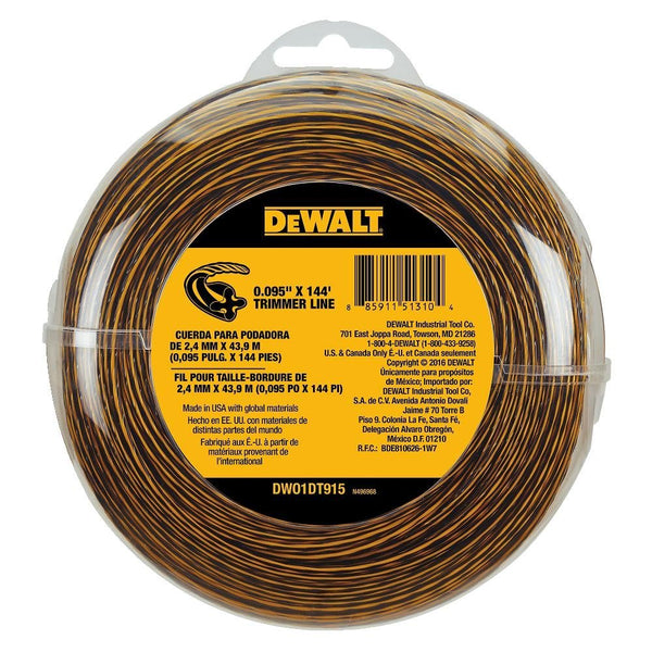 DeWalt DWO1DT915 Spool Trimmer Line, 0.095", 144'