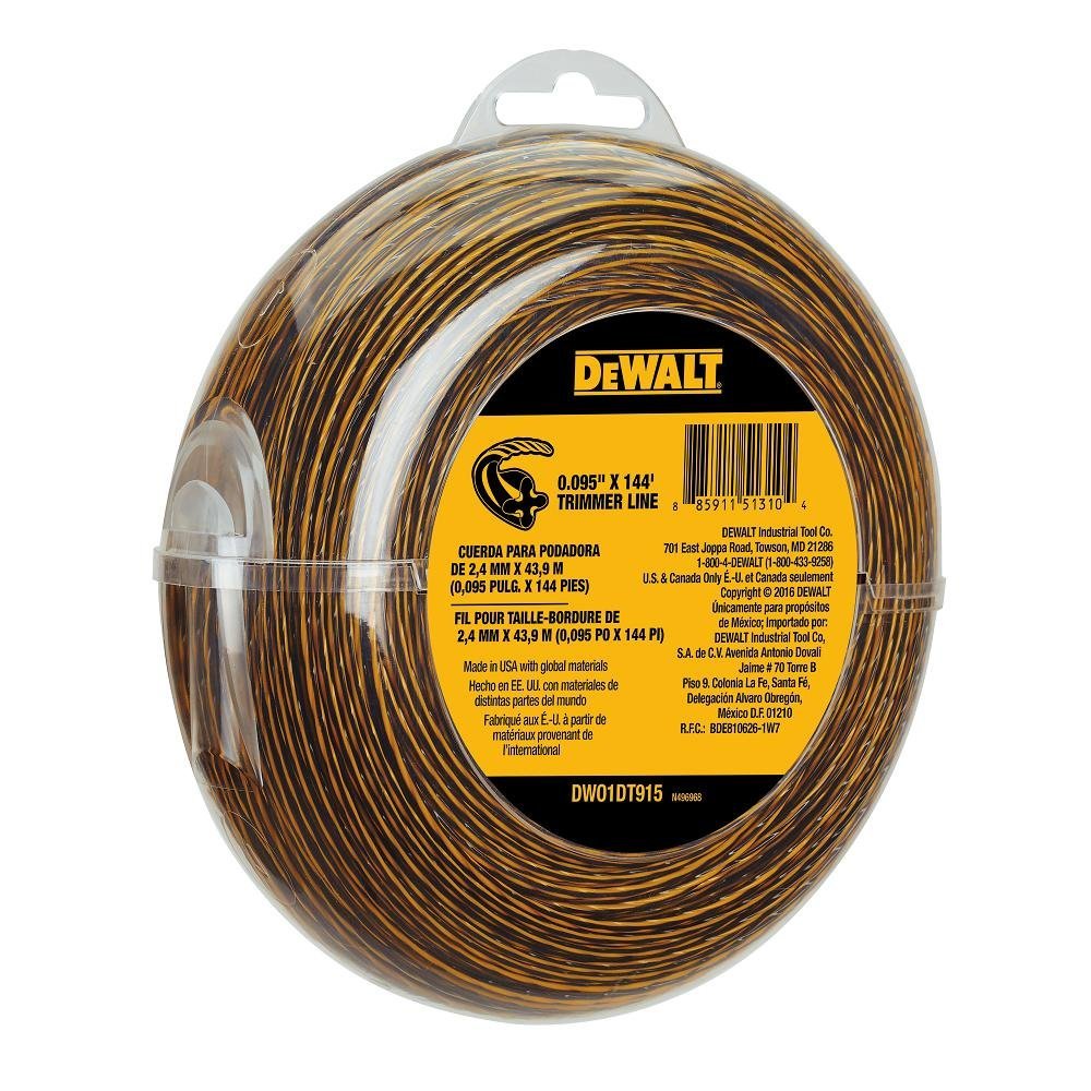 DeWalt DWO1DT915 Spool Trimmer Line, 0.095", 144'