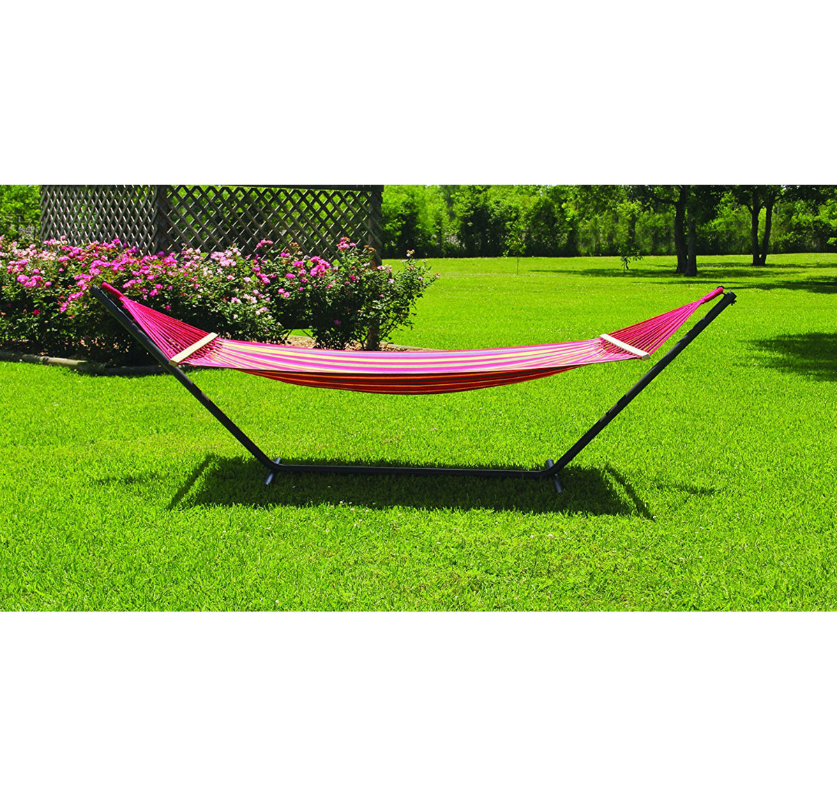 Texsport 14272 Adjustable Hammock Stand with 3-Position Anchor Hook, Steel