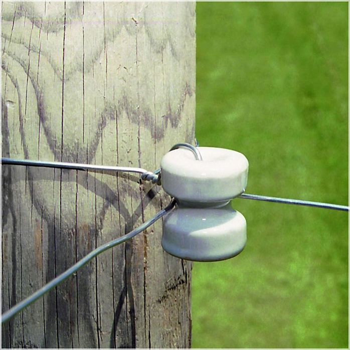 Fi-Shock MP-6 Small Corner / End Post Insulator, Porcelain