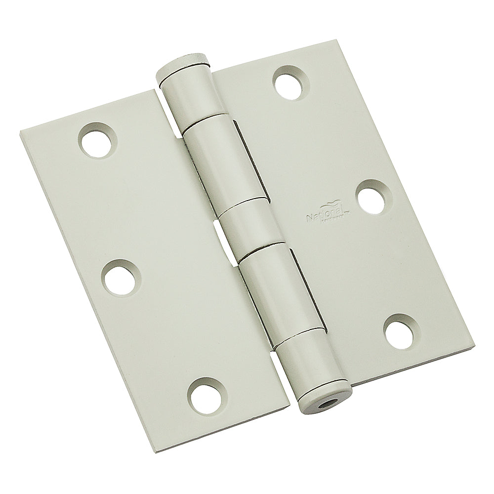 National Hardware N236-114 Standard Weight Template Hinge, Prime Coat White,3.5"