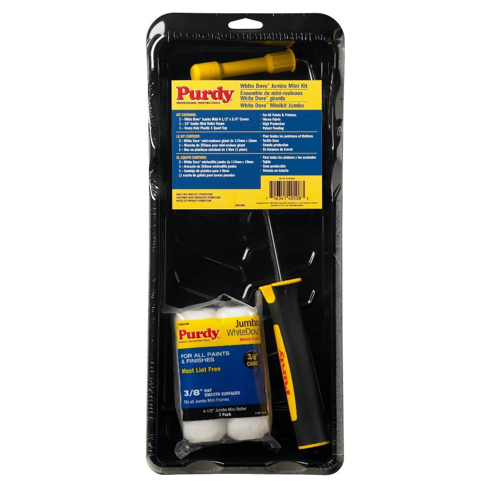 Purdy 14C810600 Jumbo Mini Roller Paint Kit, 4-1/2", 1/2" NAP