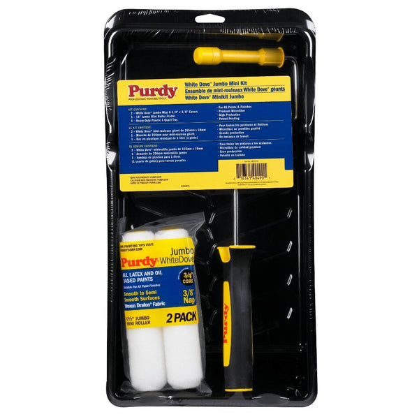 Purdy 14C810700 Jumbo Mini Roller Paint Kit, 6-1/2", 1/2" NAP
