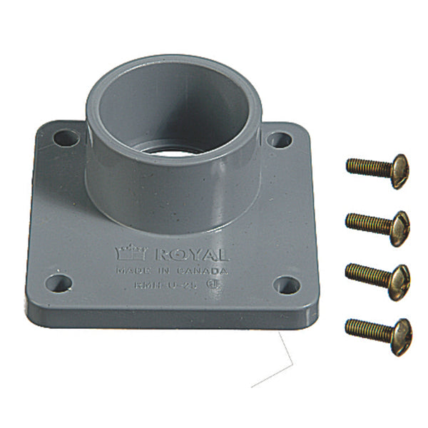 Carlon MHUBA-200 Unthreaded Interchangeable PVC Hub, Gray, 2"