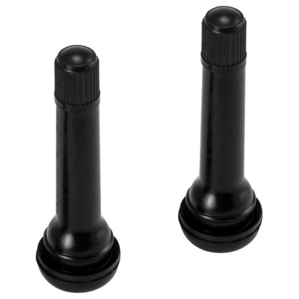 Victor 22-5-14180-VF Tubeless Snap-In Tire Valve, Black, 2"